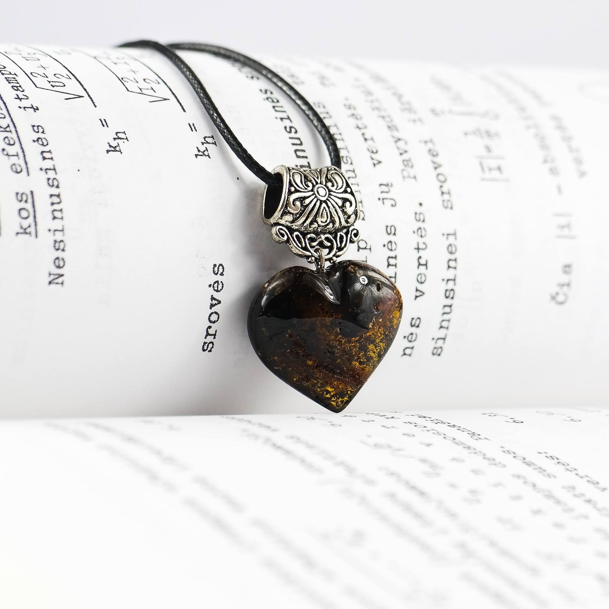 Baltic Amber Heart Pendant