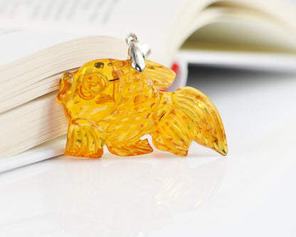 Baltic Amber Carving Fish