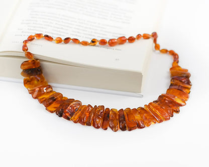 Cleopatra Style Amber Necklace