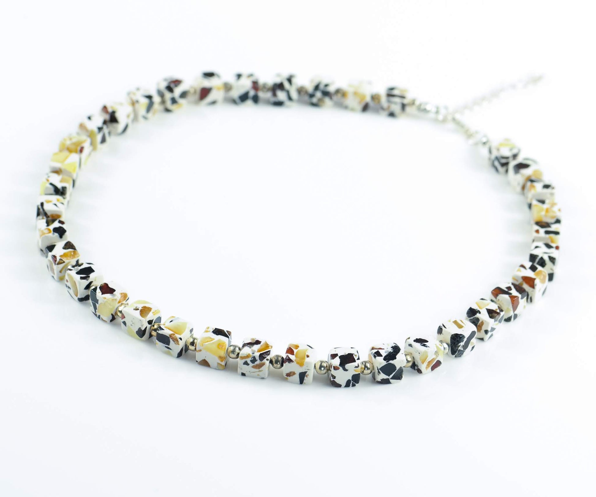 crushed amber necklace