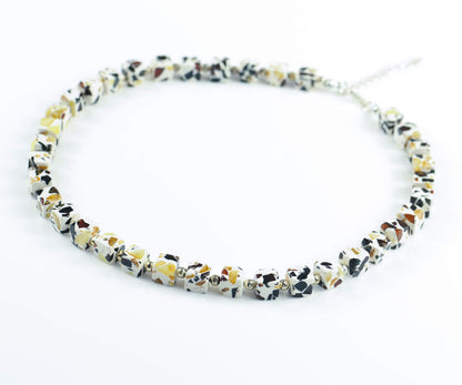 crushed amber necklace