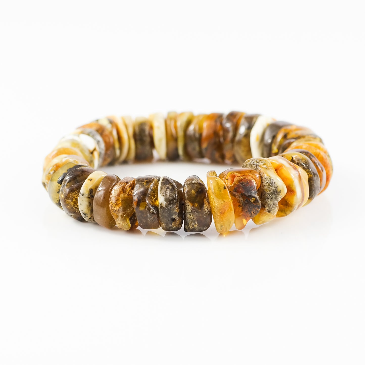 Massive Tube Baltic Amber Bracelet