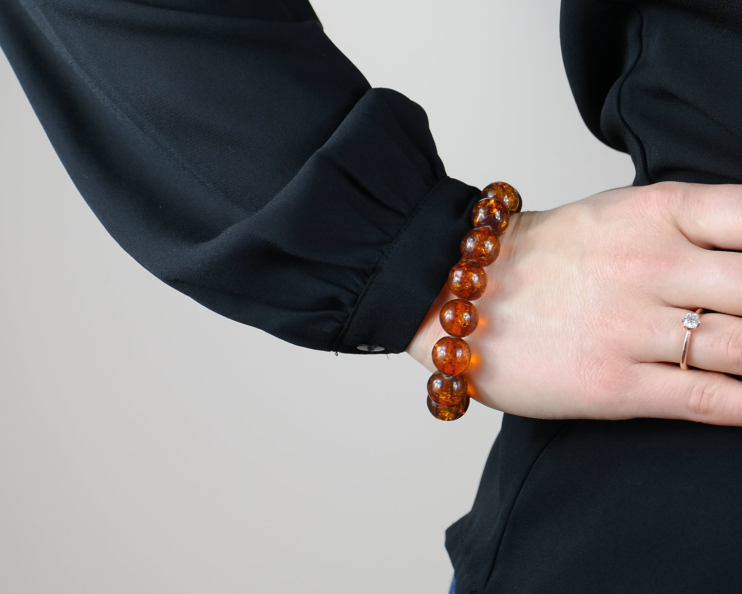 Elegant Amber Bracelet