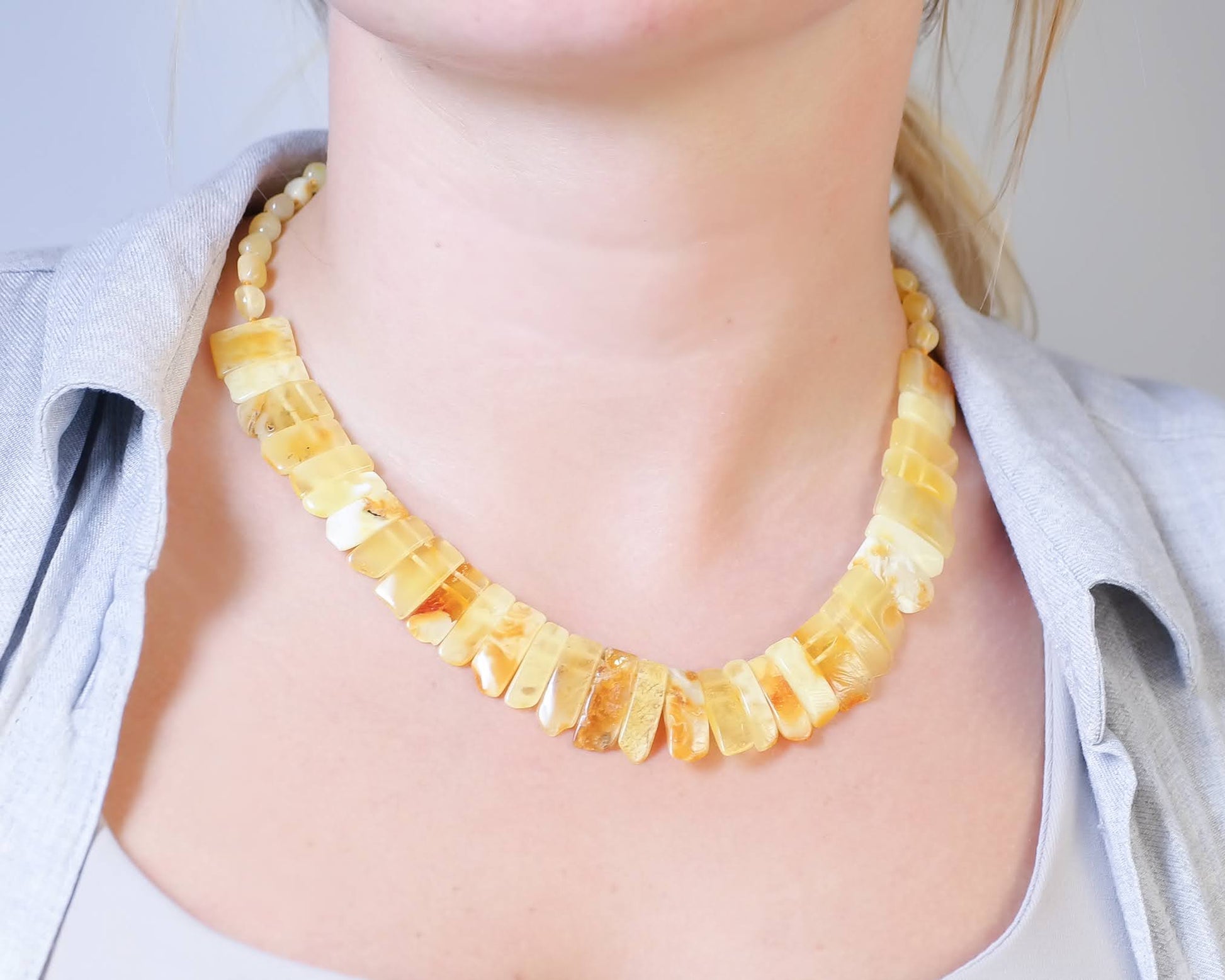 Yellow Baltic Amber Necklace