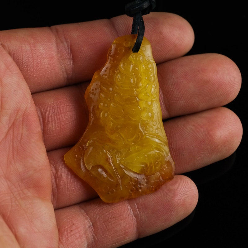 Baltic Amber Pendant Crab