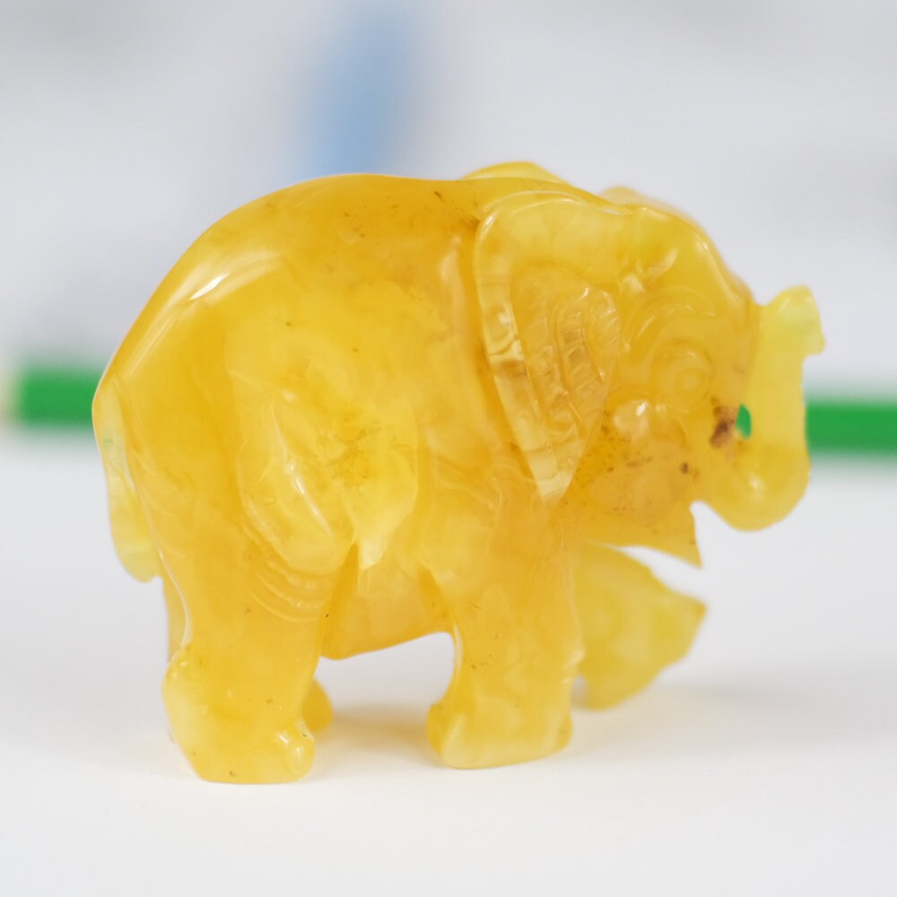 Baltic Amber Statue Elephant