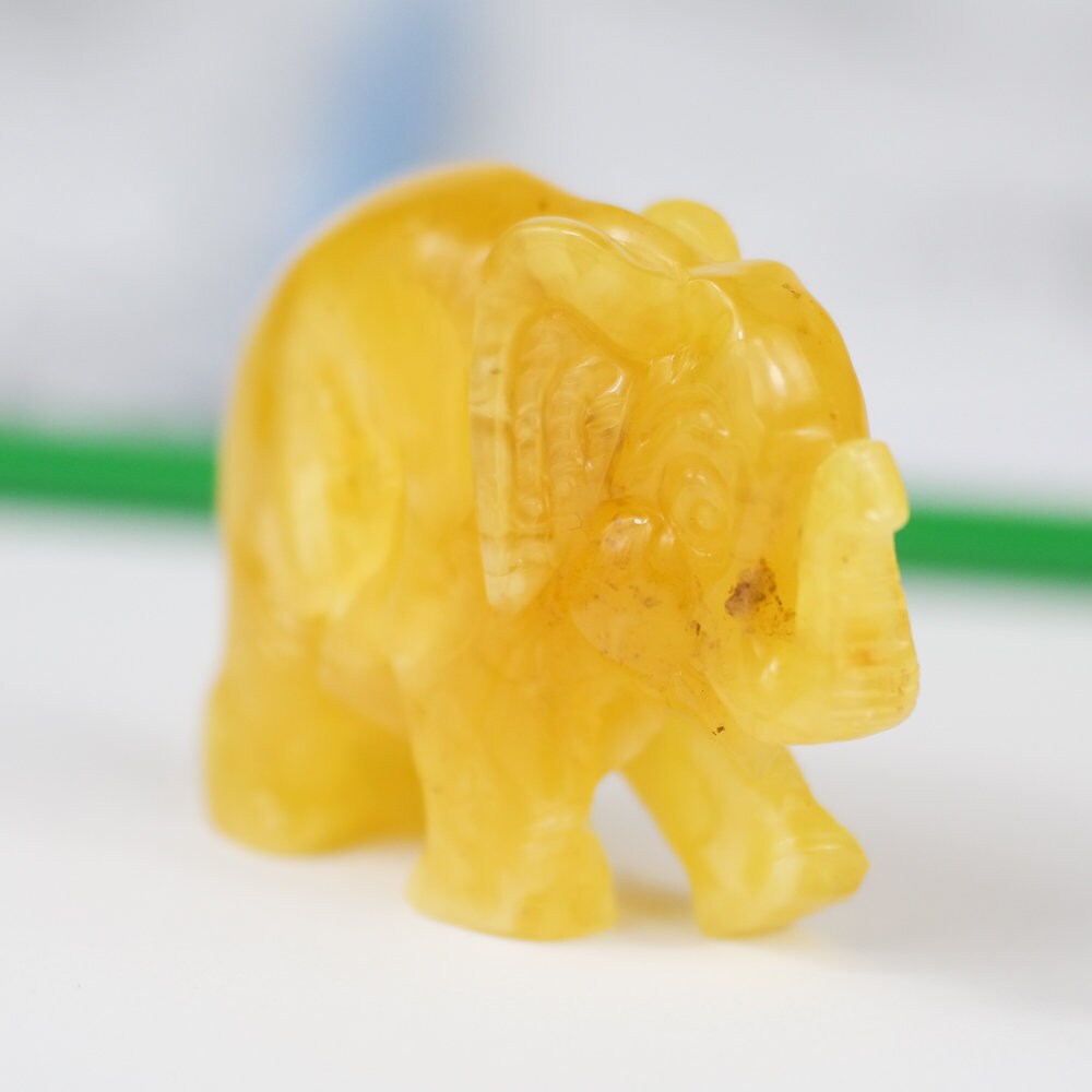 Baltic Amber Carving Elephant