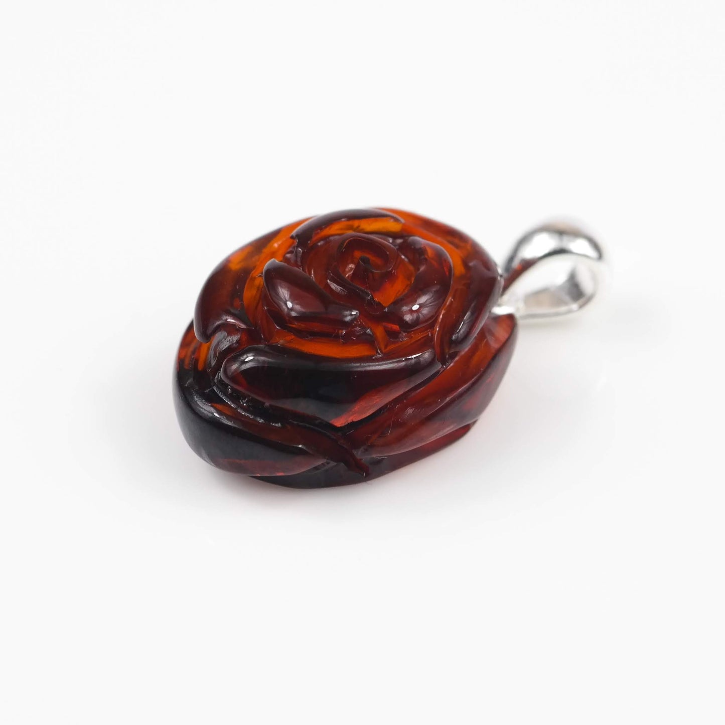 Rose Amulet Amber