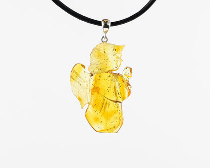 Baltic Amber Angel Amulet