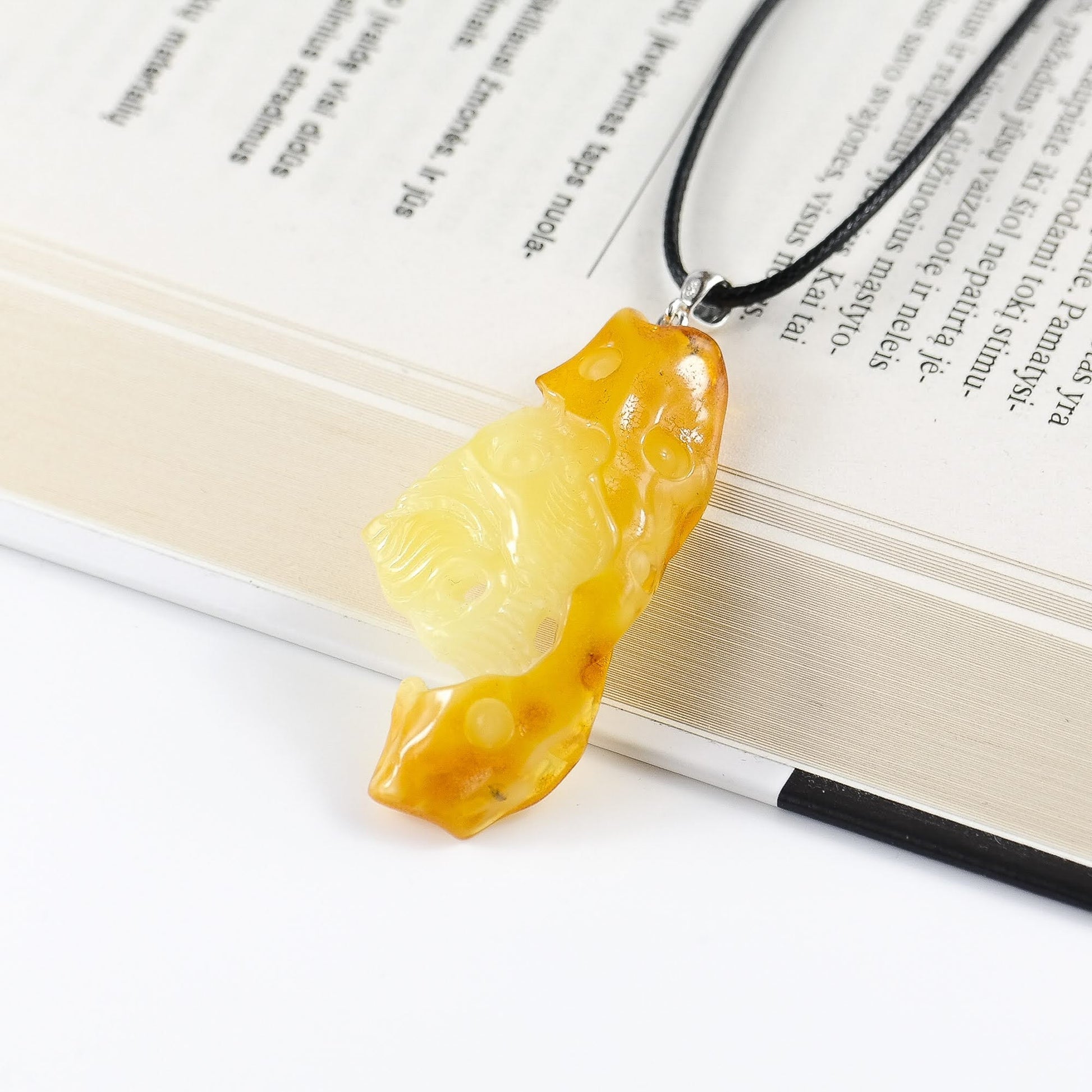 Baltic Amber Carving Pendant