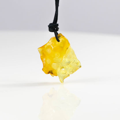 Lion Amber Amulet