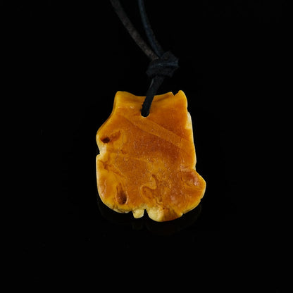 Amber amulet camomile